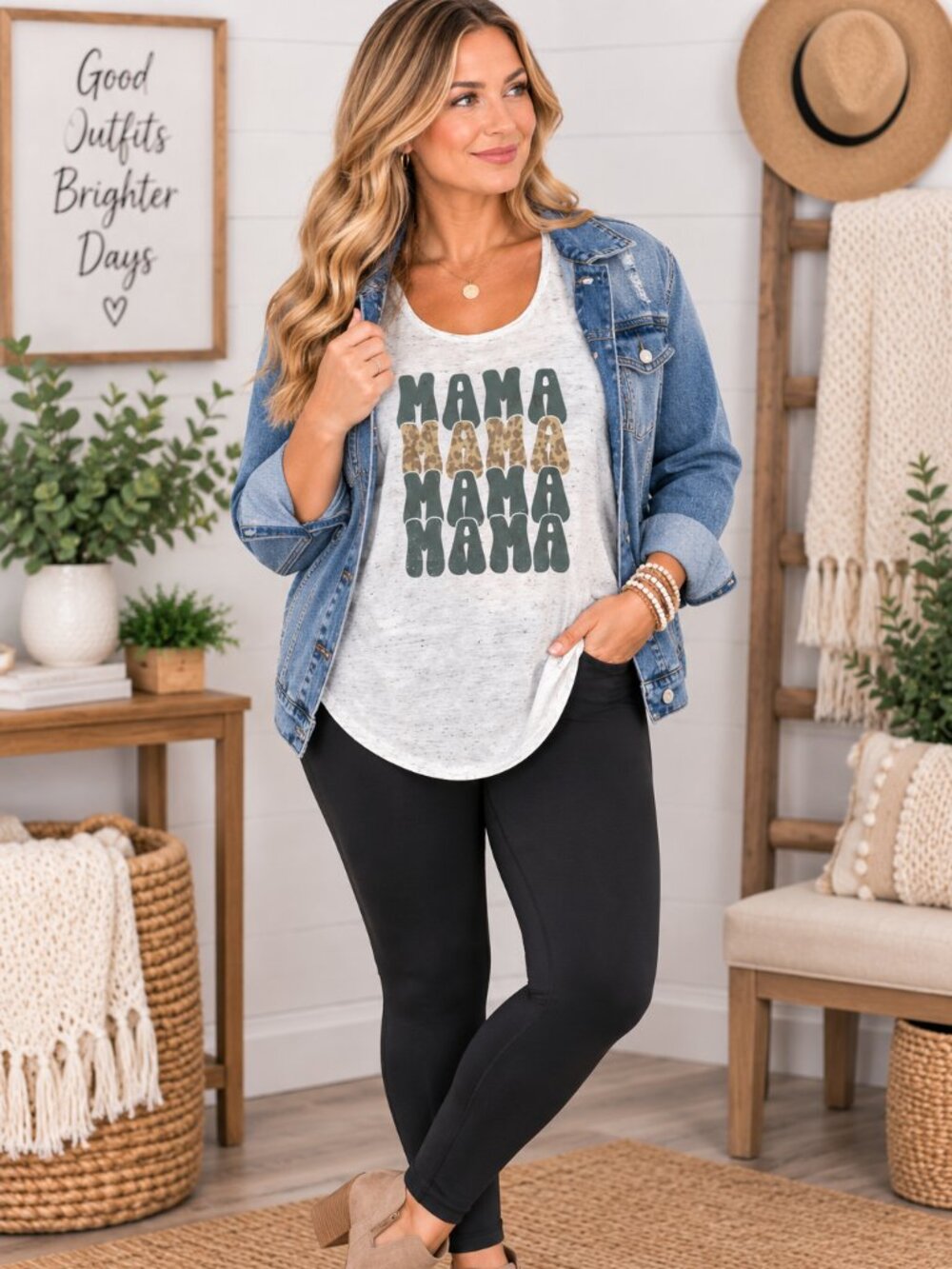 Mama Racerback Tank - Picture 2 of 2
